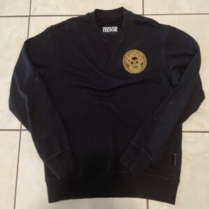 Versace Jeans Collection Black and Gold Crewneck Sweater